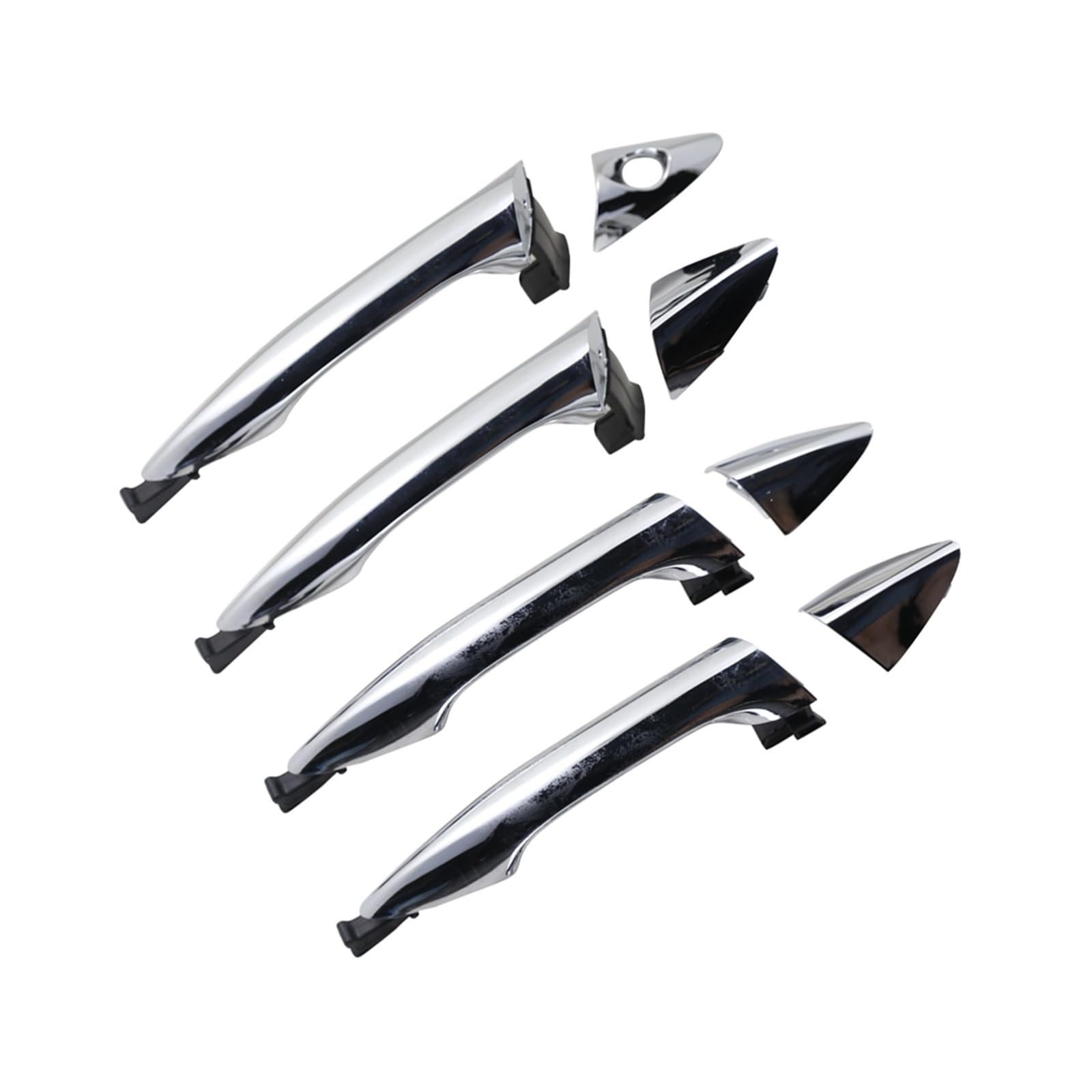 Pasuje do Hyundai Elantra 11-15 2011 2012 2013 2014 2015 Coupe 13-chromowana zewnętrzna klamka do drzwi(2PCS FRONT PAIR)