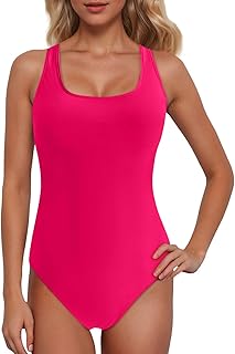 2025 Traje de baño deportivo con espalda cruzada con bloque de color para mujer vestido de baño