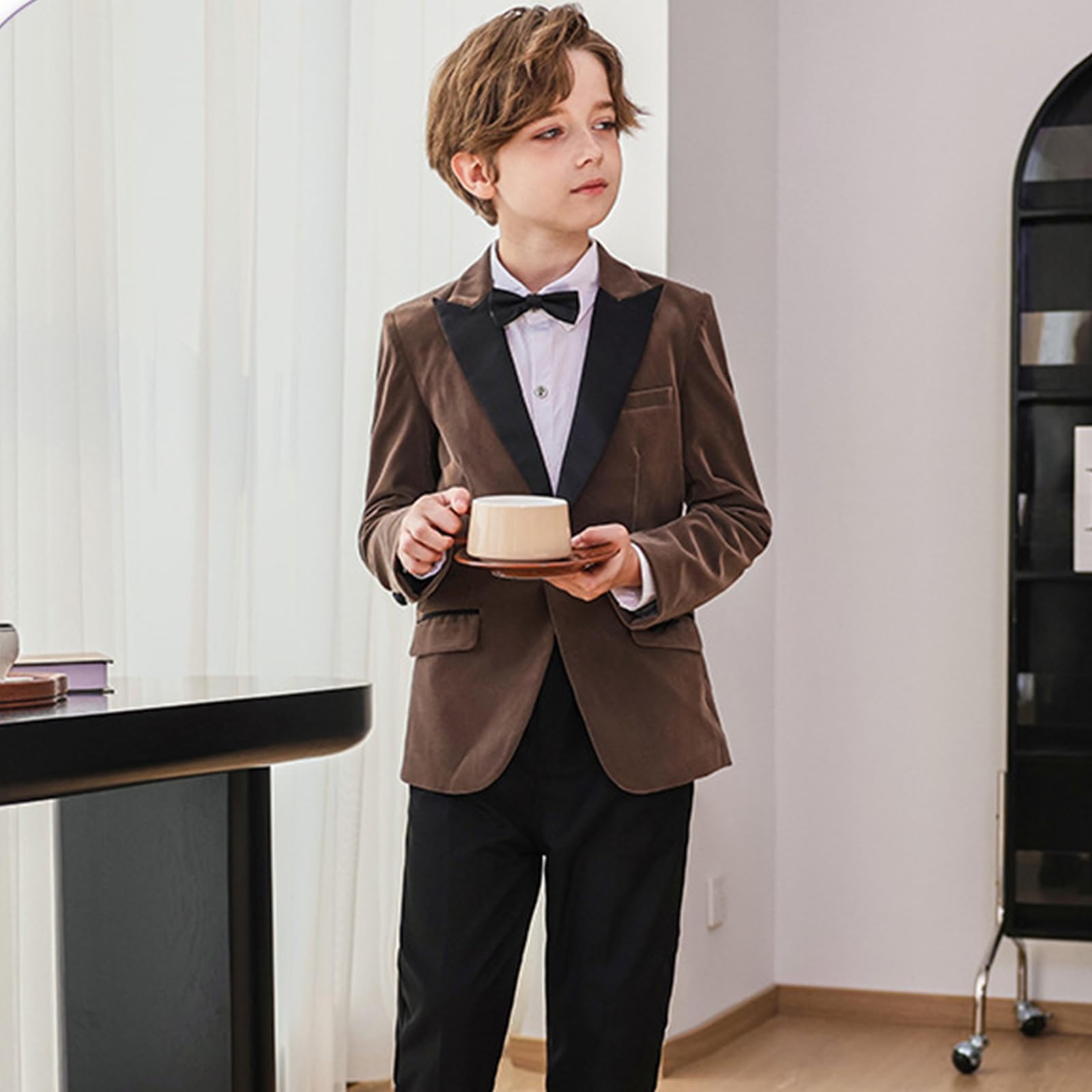 Formeller Blazer für Jungen, Übergröße, Knopf, Sportmäntel für Kinder, Outwear, Dinnerparty