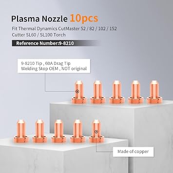 Electrode 60A Tip for Thermal Dynamics Cutmaster 52/82/102/152 Cutter SL60/100 Torch 9-8218 WS OEMed