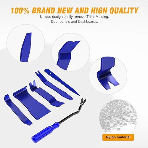 Miniatura 173 de GOOACC Kit de herramientas de eliminación de molduras automáticas de 9 piezas, kit de herramientas antiarañazos para el audio del automóvil, kit