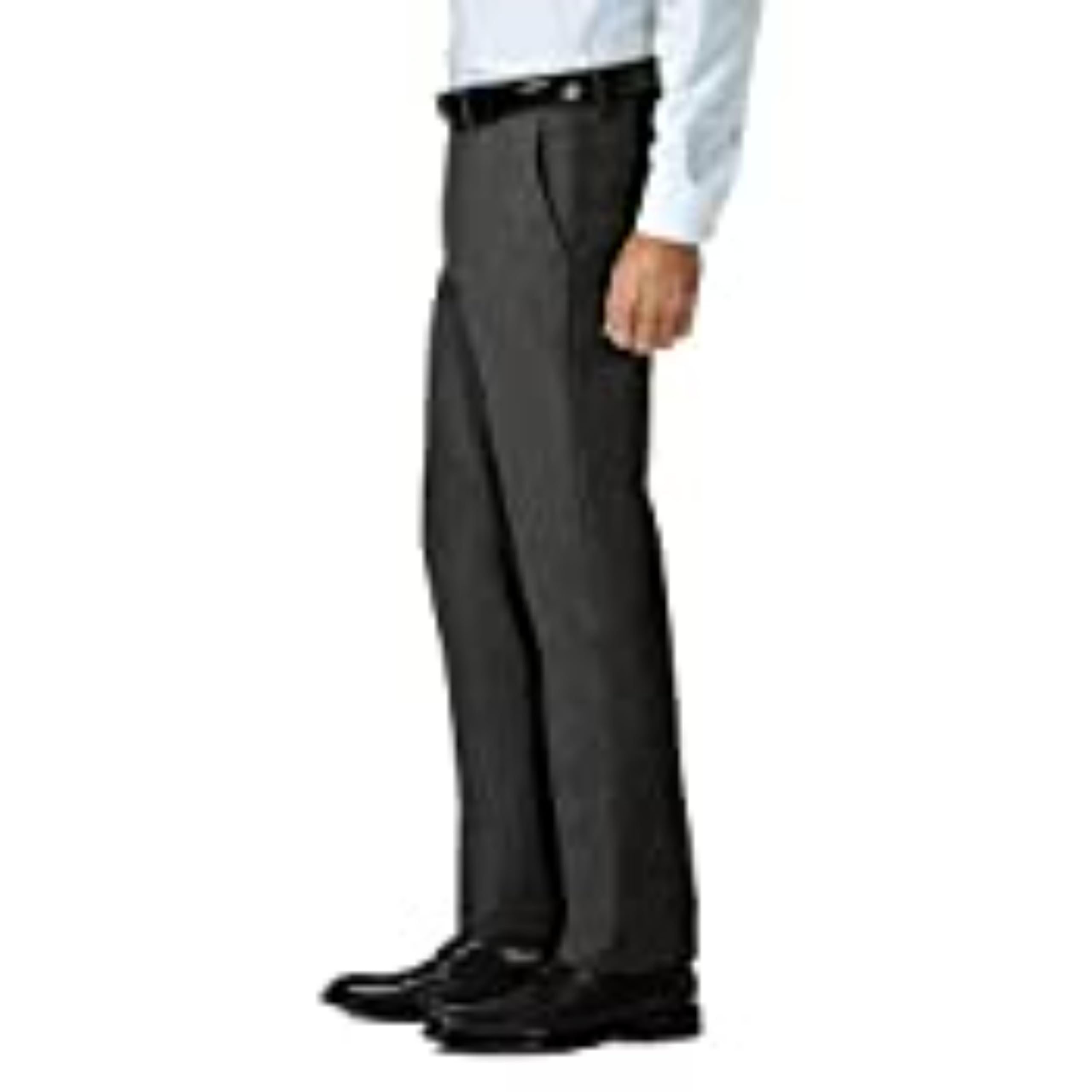 Haggar Slim Fit Flat Front Super Flex Waistband Stretch Dress Pant - Pantalones Informales Hombre