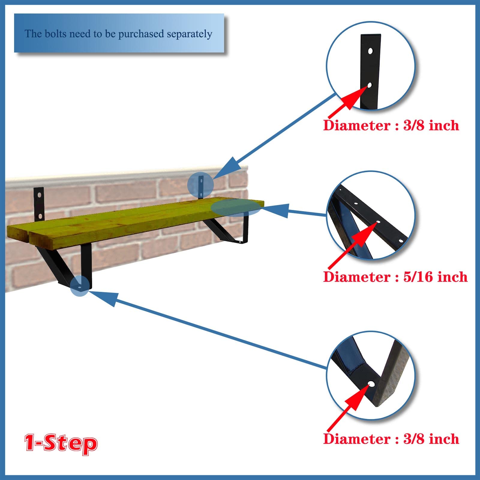 Snapklik.com : Steel Stair Step Riser - 1 Step For Deck Height 12 ...
