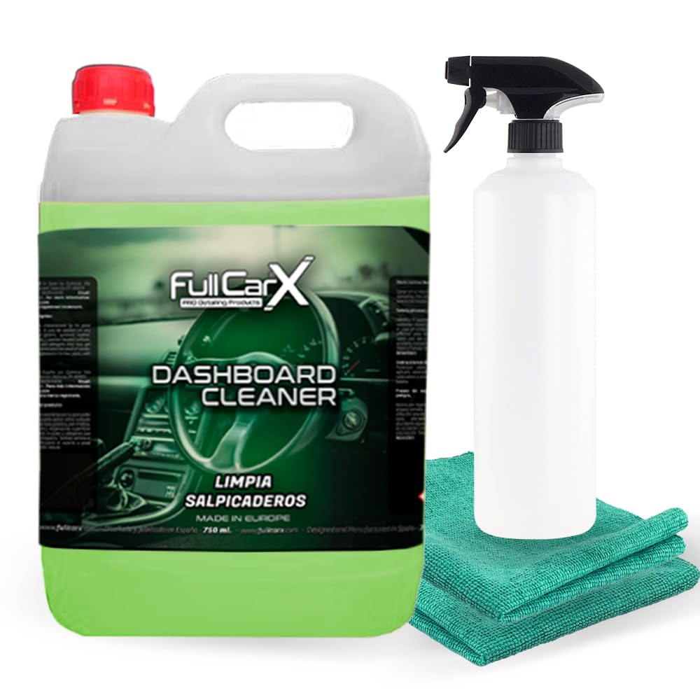 FULLCARX Glass Cleaner środek do czyszczenia szyb samochodowych, 5 l, wysoka moc odtłuszczania, szybkie schnięcie, długotrwały połysk, do czyszczenia okien, profesjonalny produkt