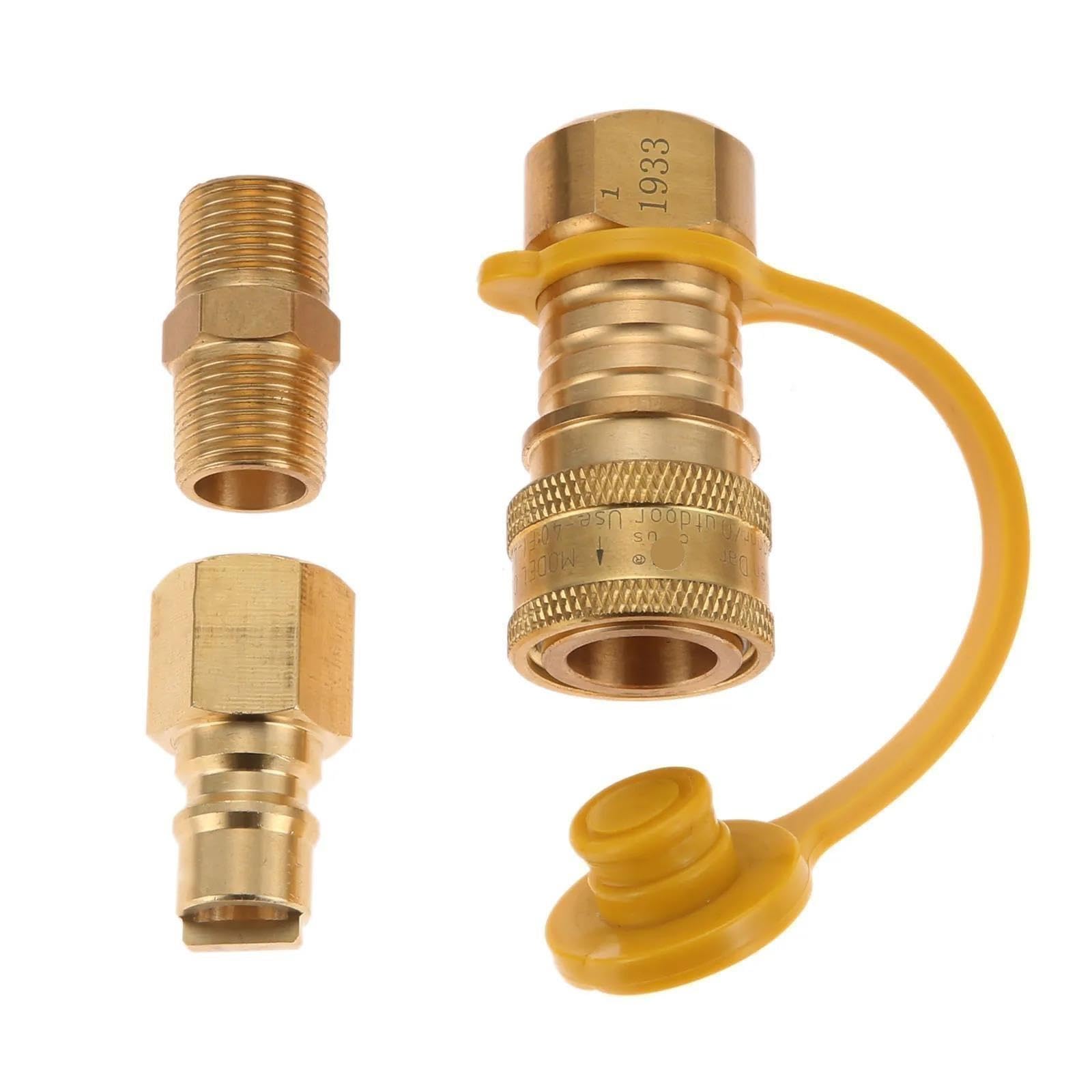 Accesorio de conexión rápida de propano de latón de 3/8 "para manguera