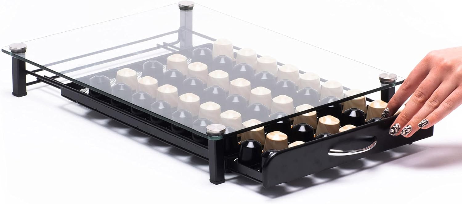 Peak Coffee Capsule Storage Drawer Tray for 60 Nespresso Original Pods
