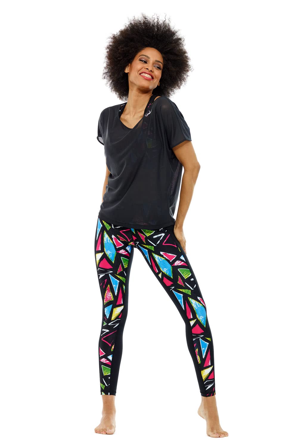 WINSHAPE Winshape Damen Funktionelles, Leicht Transparentes Mesh-Dance Top Dt105 T-Shirt Donna (Pacco da 1)