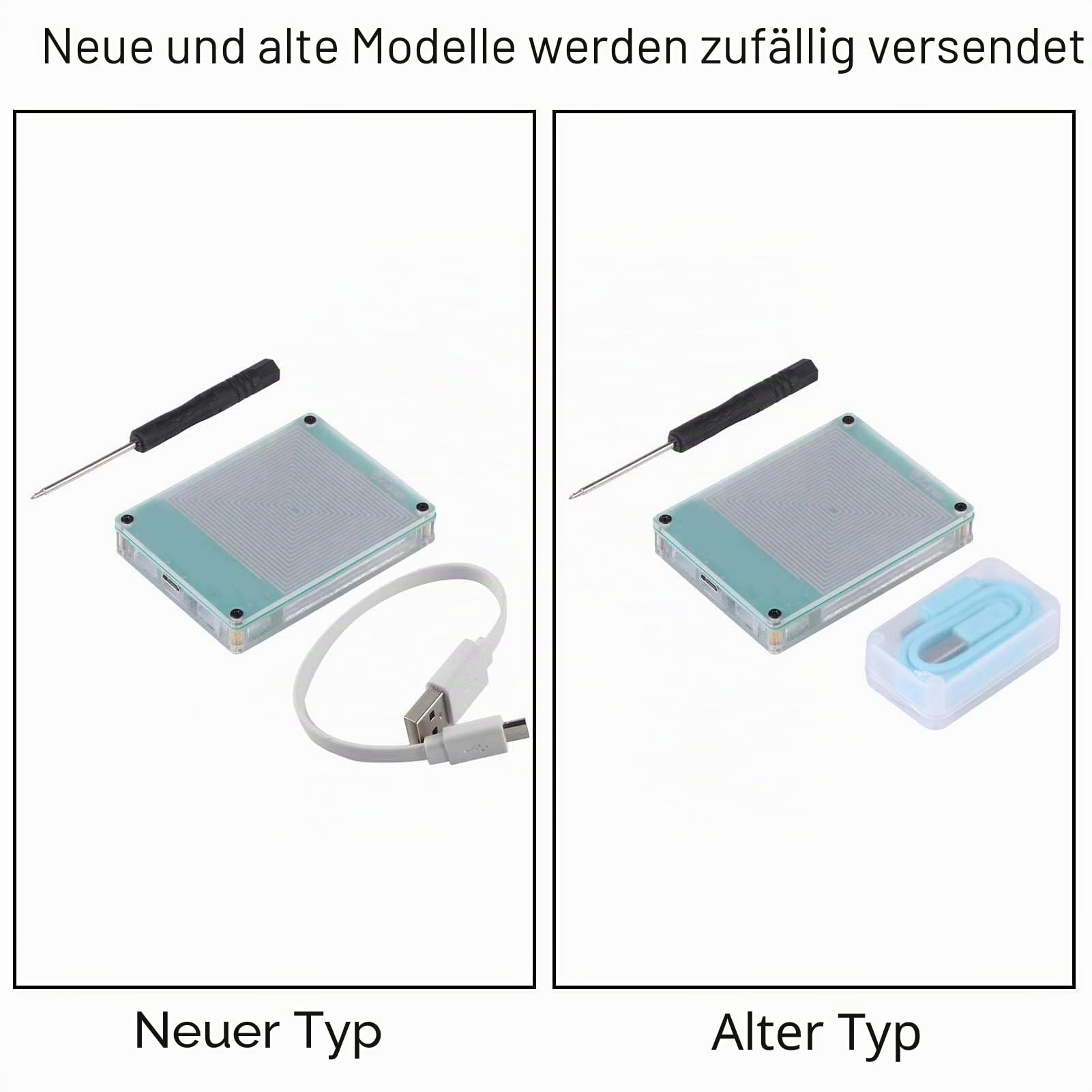 Schumann Generator 7,83 Hz Sehr niedrig Frequenz Impuls Generator mit Wiederaufladbar Batterie USB-Kabel Schraubenzieher MEHRWEG VERPACKUNG