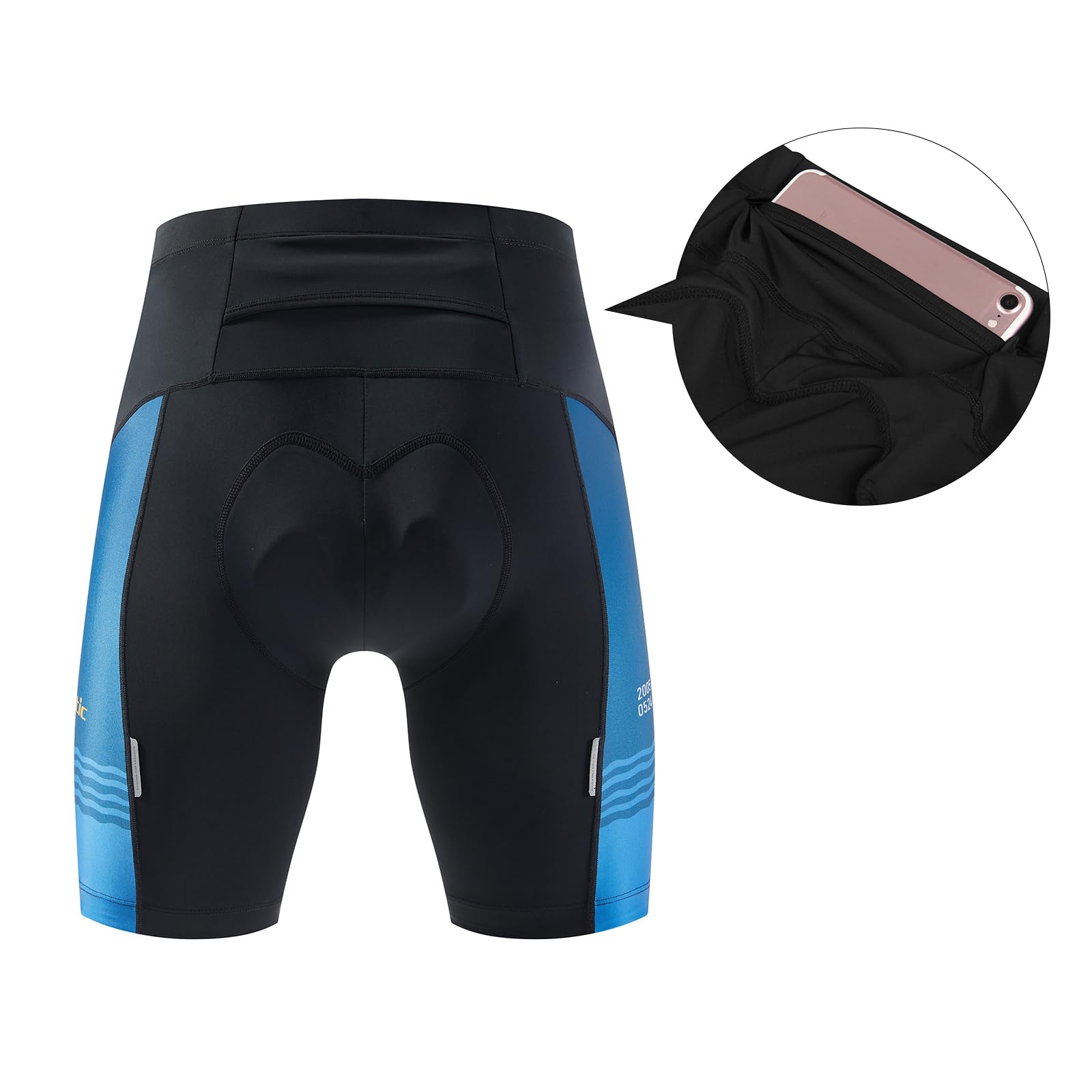 Santic Pantalones Cortos Ciclismo Acolchada Pantalones Bicicleta