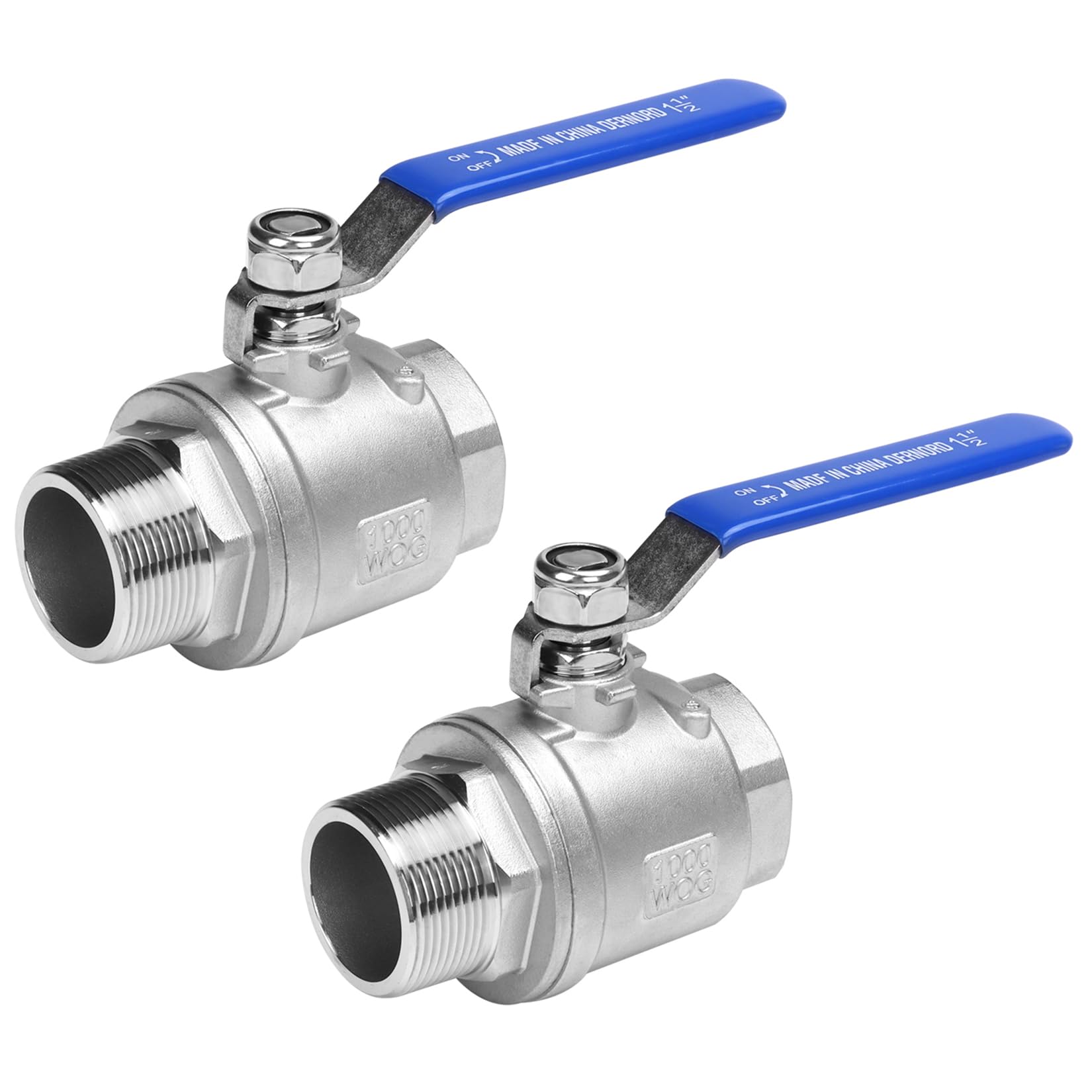 Robinet à boisseau sphérique 3,8 cm DERNORD étanche inox 304 mâle femelle contre les fuites