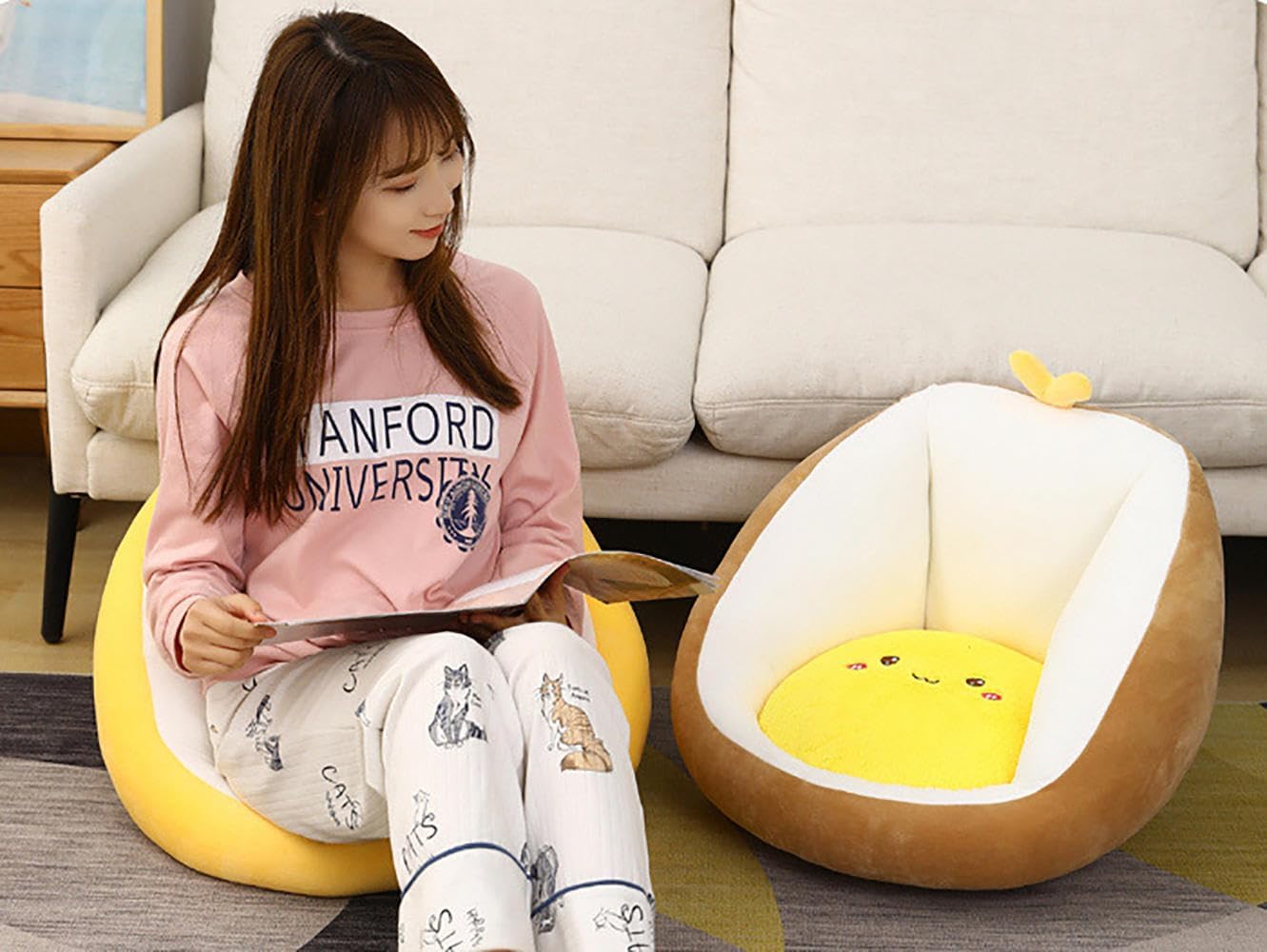 Unittype 9 Almohadas De Girasol De 15 Pulgadas Con Forma De Girasol, Cojín De Asiento De Felpa Con Flores Para Cama, Sofá, Decoración De Aula