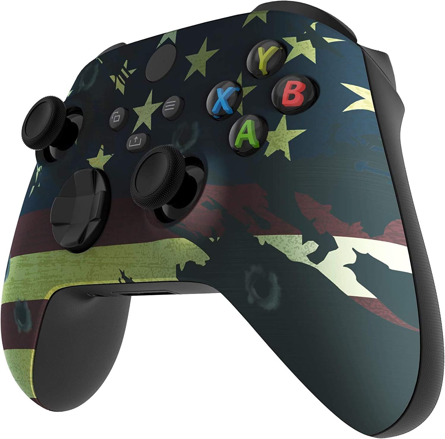 Manette de jeu personnalisée pour Xbox One - Soft Touch - Coque souple pour Comfort Grip X - Microsoft Xbox 1 (drapeau)