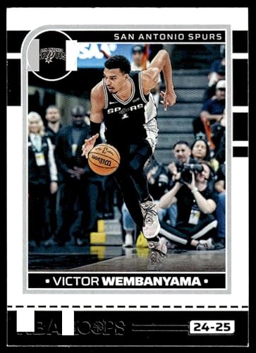 2024-25 Hoops #165 Victor Wembanyama San Antonio Spurs NBA Tarjeta Base de Baloncesto