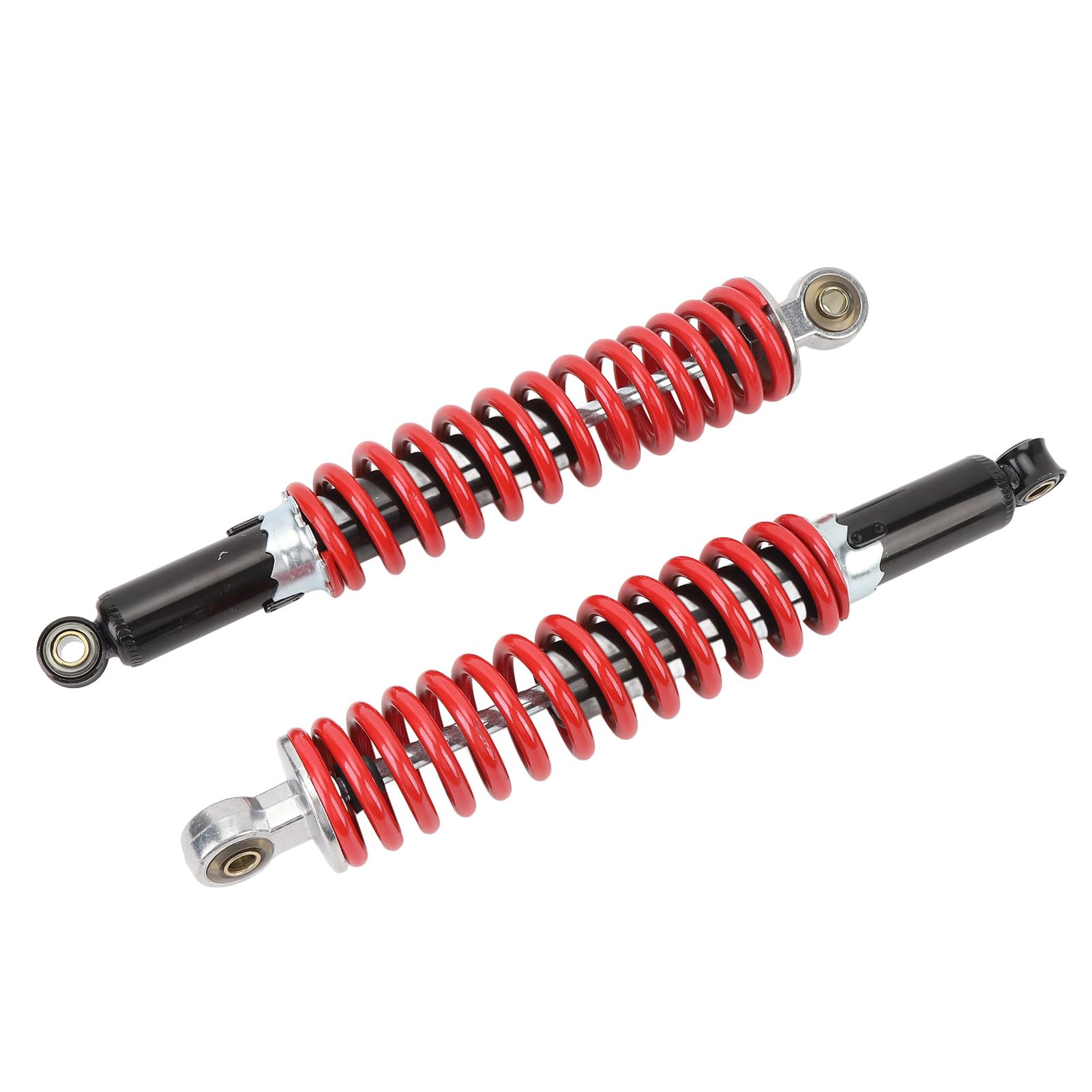 2 Amortiguadores de 350 mm con resortes de alto rendimiento de 8 mm, diámetro del orificio interior de 10 mm para Dirt Pit Bike ATV Quad Scooters, Ideal para reemplazo, renovación del hogar