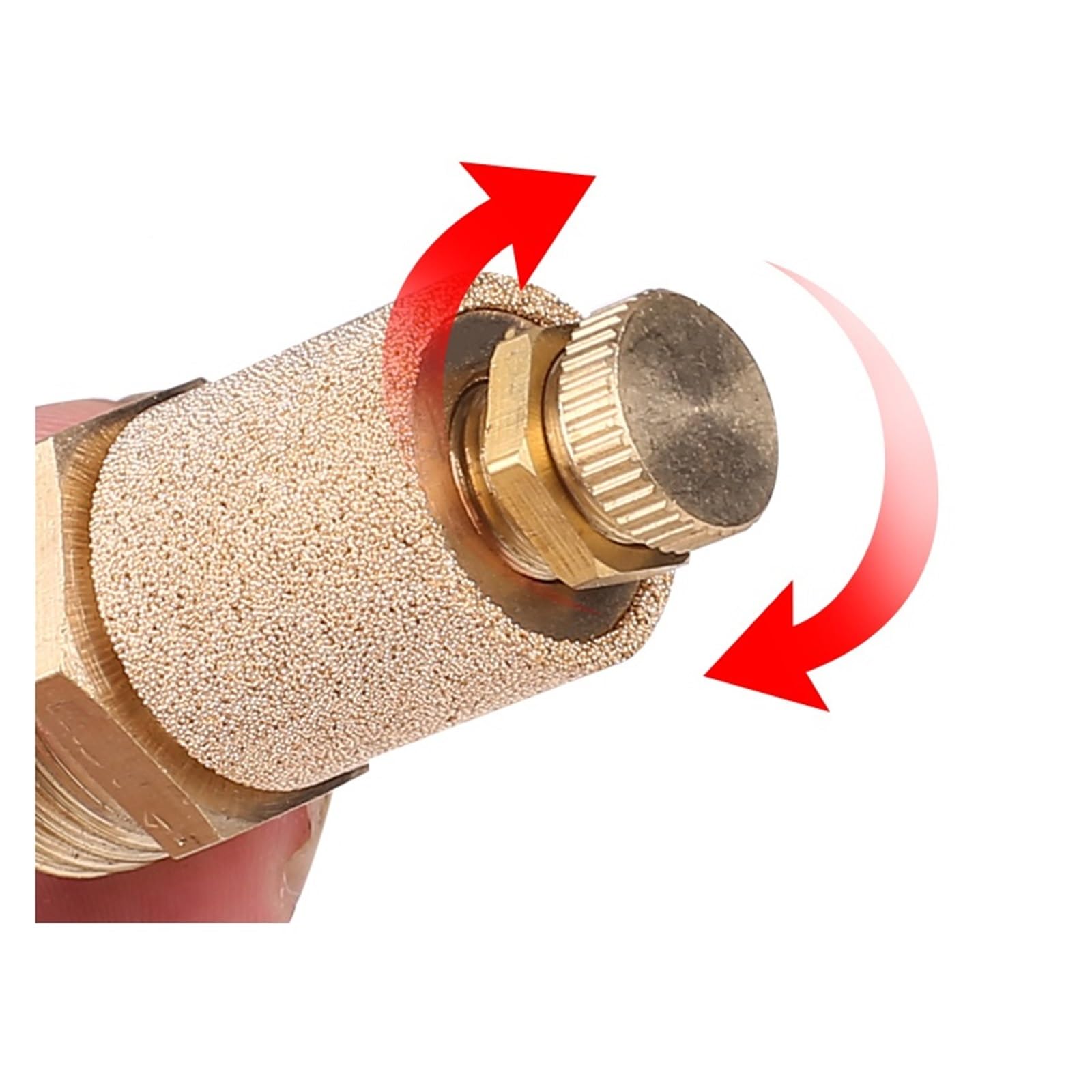 Silenziatore di scarico pneumatico Ottone BSP 1"