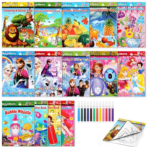 Nezyo 24 Mini Libri Da Colorare A Tema Cowboy Per Bambini: Bomboniere E Attività Fai Da Te Per Feste Western