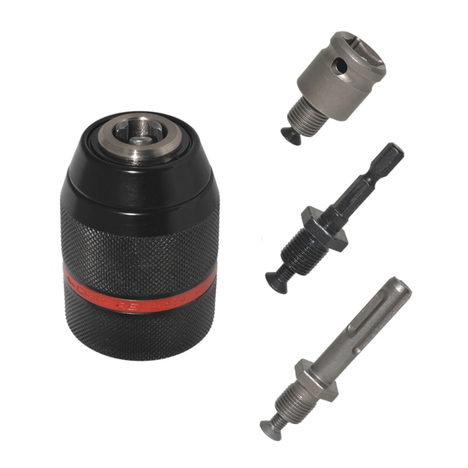 Metallo Heavy Duty 1/2-20UNF 13mm Mandrino autoserrante Codolo esagonale/SDS/Presa quadrata Adattatore femmina Strumento hardware professionale (Color : Chuck and SDS Plus)