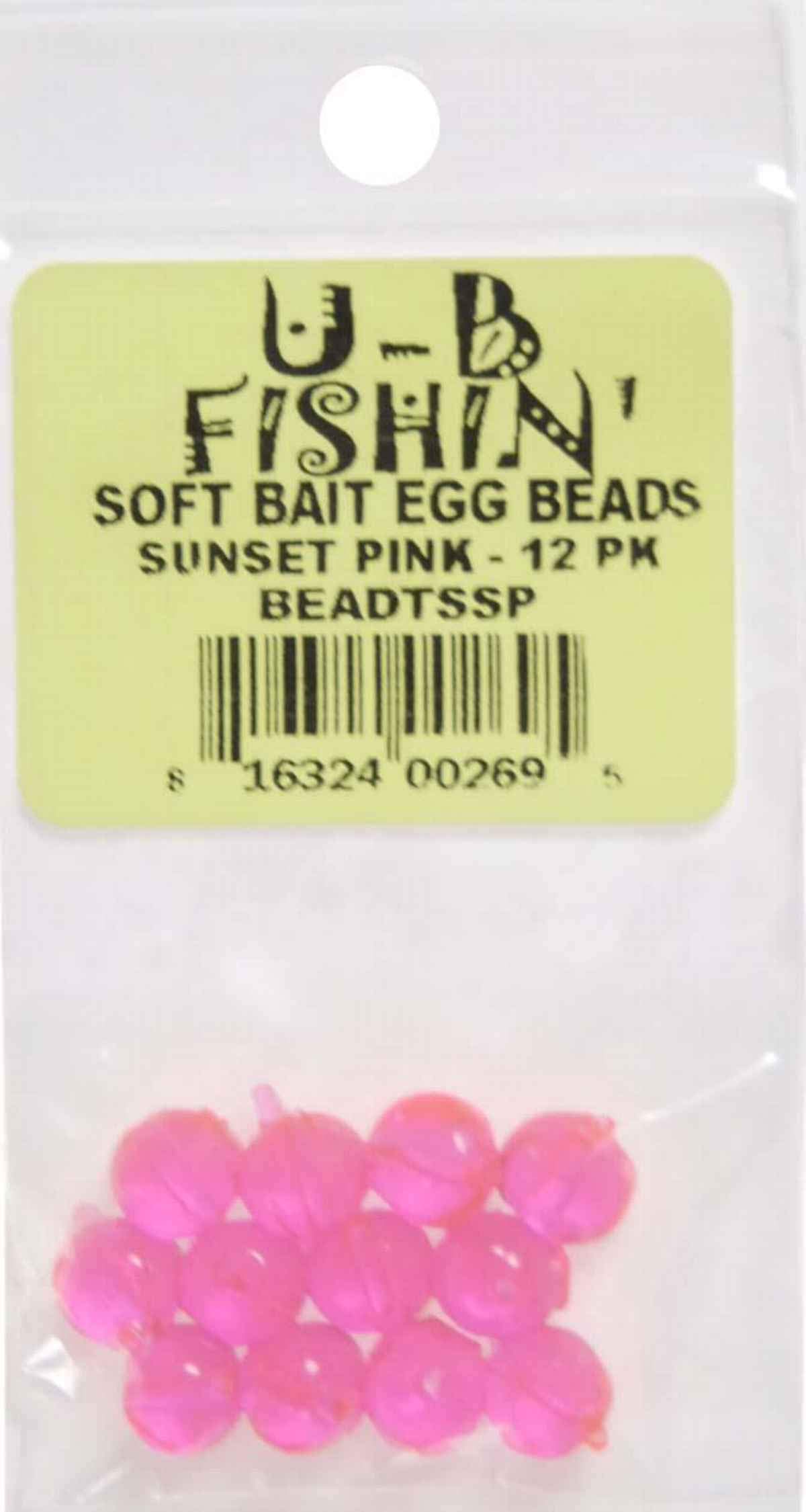 BnR Tackle SBMNA8 Soft Beads, 8 mm, Mottled Natural, Neutral Buoyancy, 15/Pack