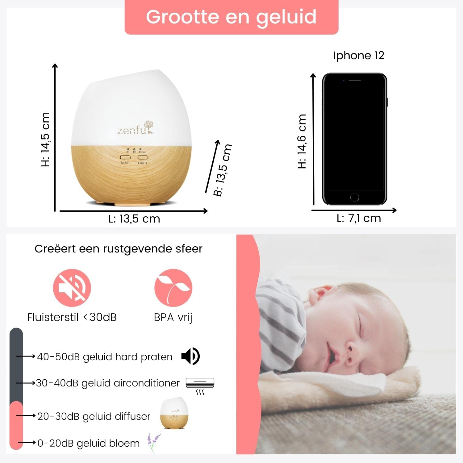 Oasis Aroma Diffuseur Diffuseur Parfum Humidificateur Diffuseur D'odeur Huile Essentielle Diffuseur - 300ml