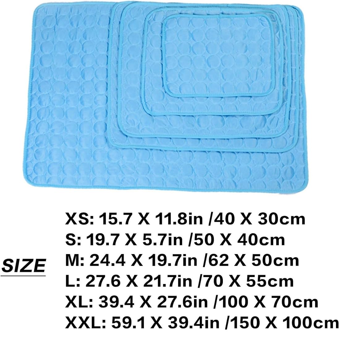 Esterilla Refrigerante para Perros, Alfombrilla Refrescante Lavable Gatos, Cama de Verano Plegable Antideslizante Mascotas Pequeñas Grandes, Cojín Transpirable Casa Viaje (Coffee,150*100cm)