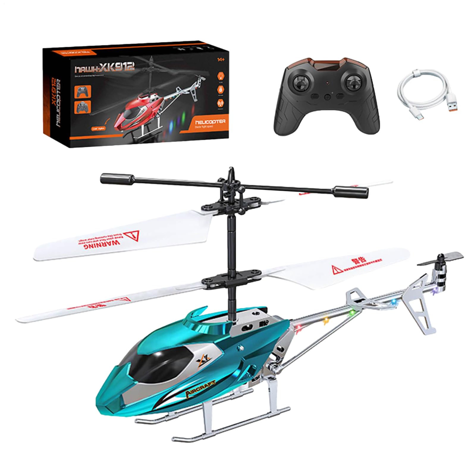 Giocattolo per Elicottero Volante - Drone RC telecomandato per Bambini Principianti, Funzione di Atterraggio per Decollo a Tasto Singolo, Elicottero Giroscopico Stabile | Giocattolo aereo da esterno p