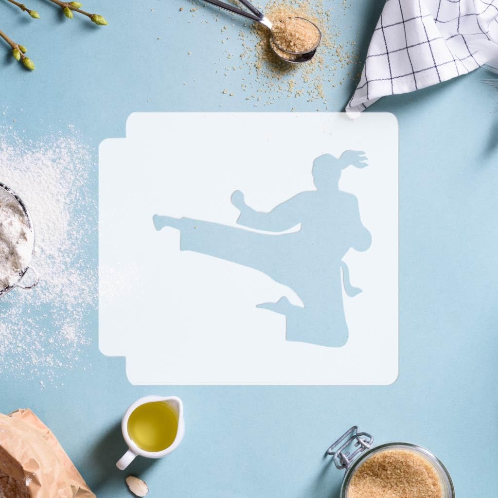 Karate Girl Body 783-D268 Stencil Silhouette (5.5 inch)