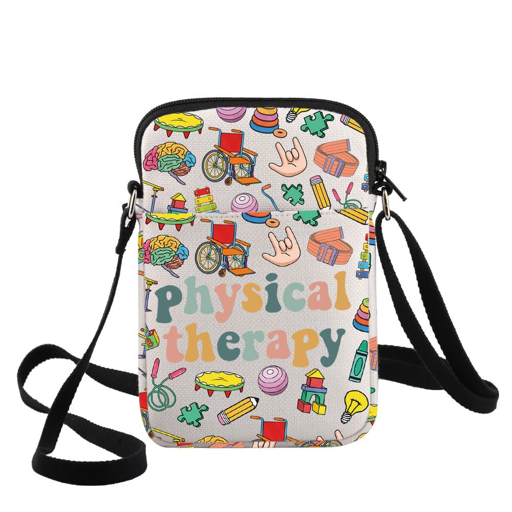G2TUP Physical Therapy Crossbody Bag Physical Therapist Gift Physical Therapy Shoulder Bag Physical Therapist Merch