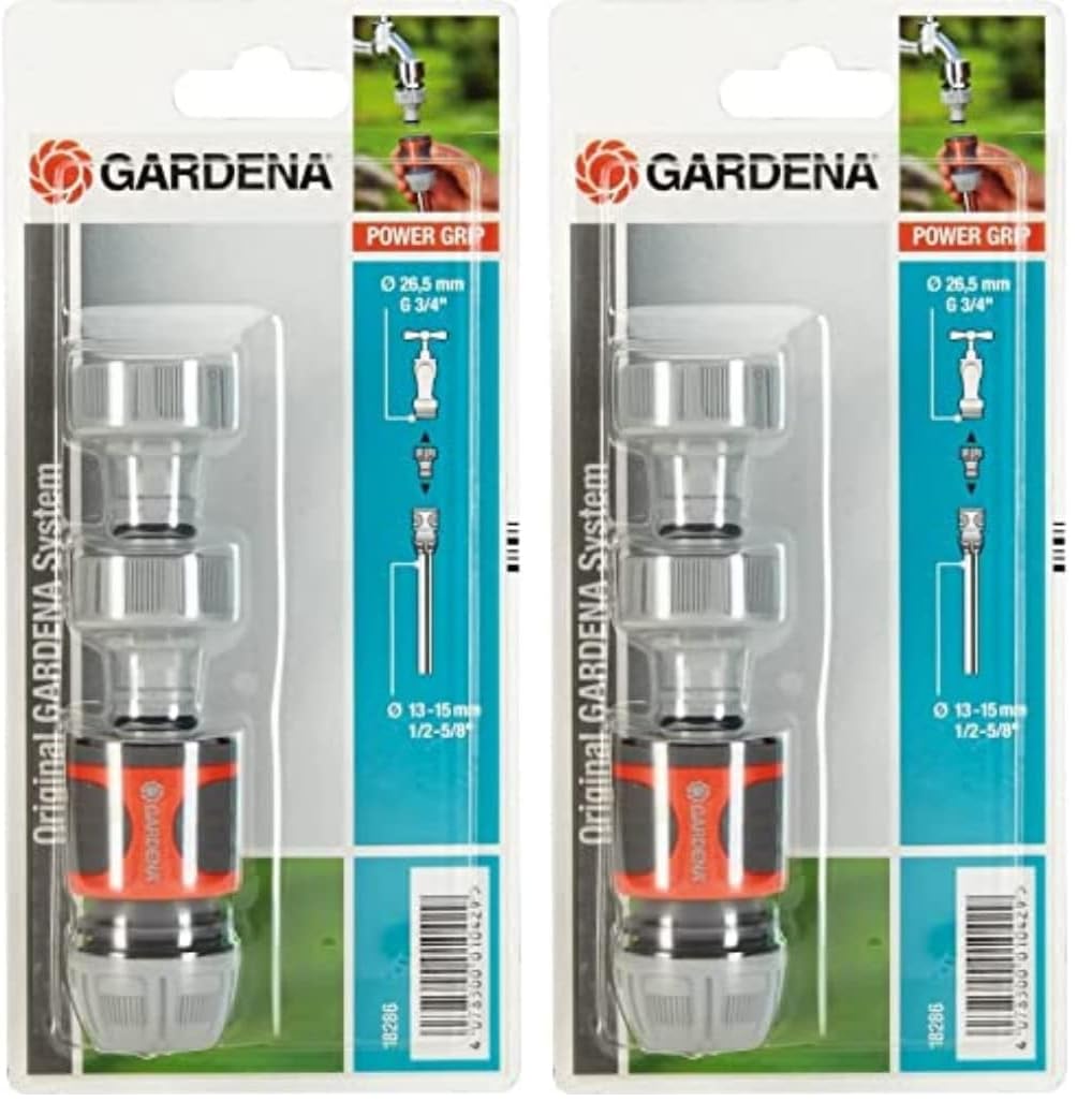 Gardena Juego raccordement durable 10 x 10 x 5 cm en lot de 2 pièces