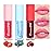 BINGBRUSH 3 Pcs Fruity Color Changing Lip Gloss for Girls, Pink Magic Mood Lip Oil Tinted, Temperature Color Change Lip Stain Lip Balm, Longlasting Lips Will Not Dry Out