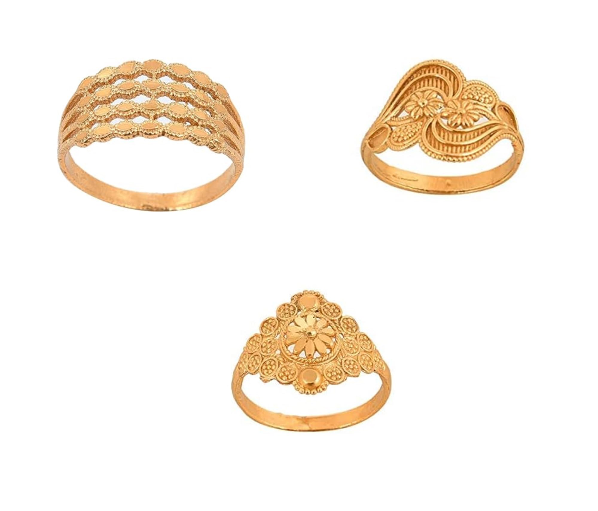 Ethnic 18k Gold Plated Brass Ring for Women & Girls-image-47