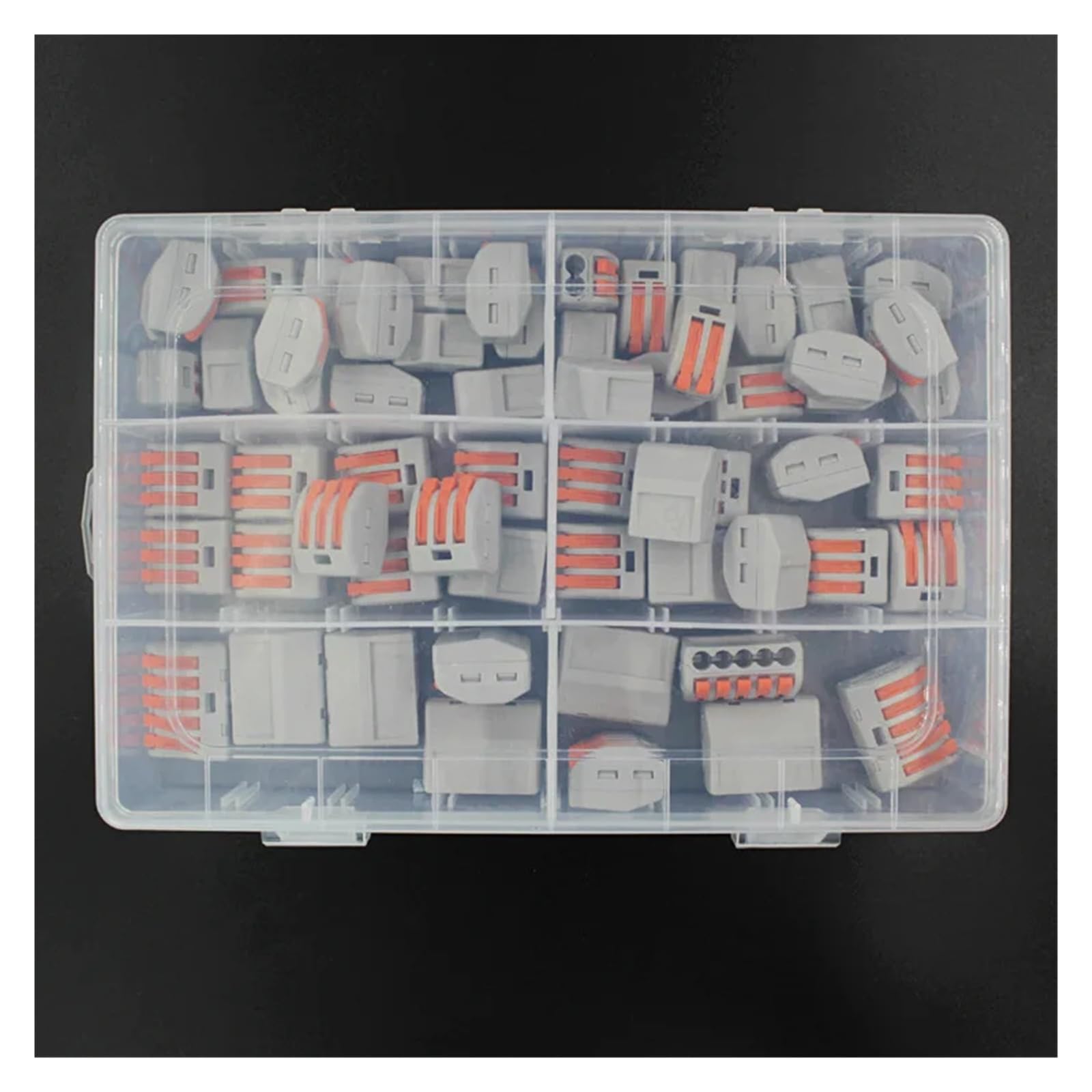 50 connettori compatible cavi/giunzione compatti con filo a leva, 2 3 elettrici a 5 porte compatibili Connessione rapida 28-12 AWG(75pcs)