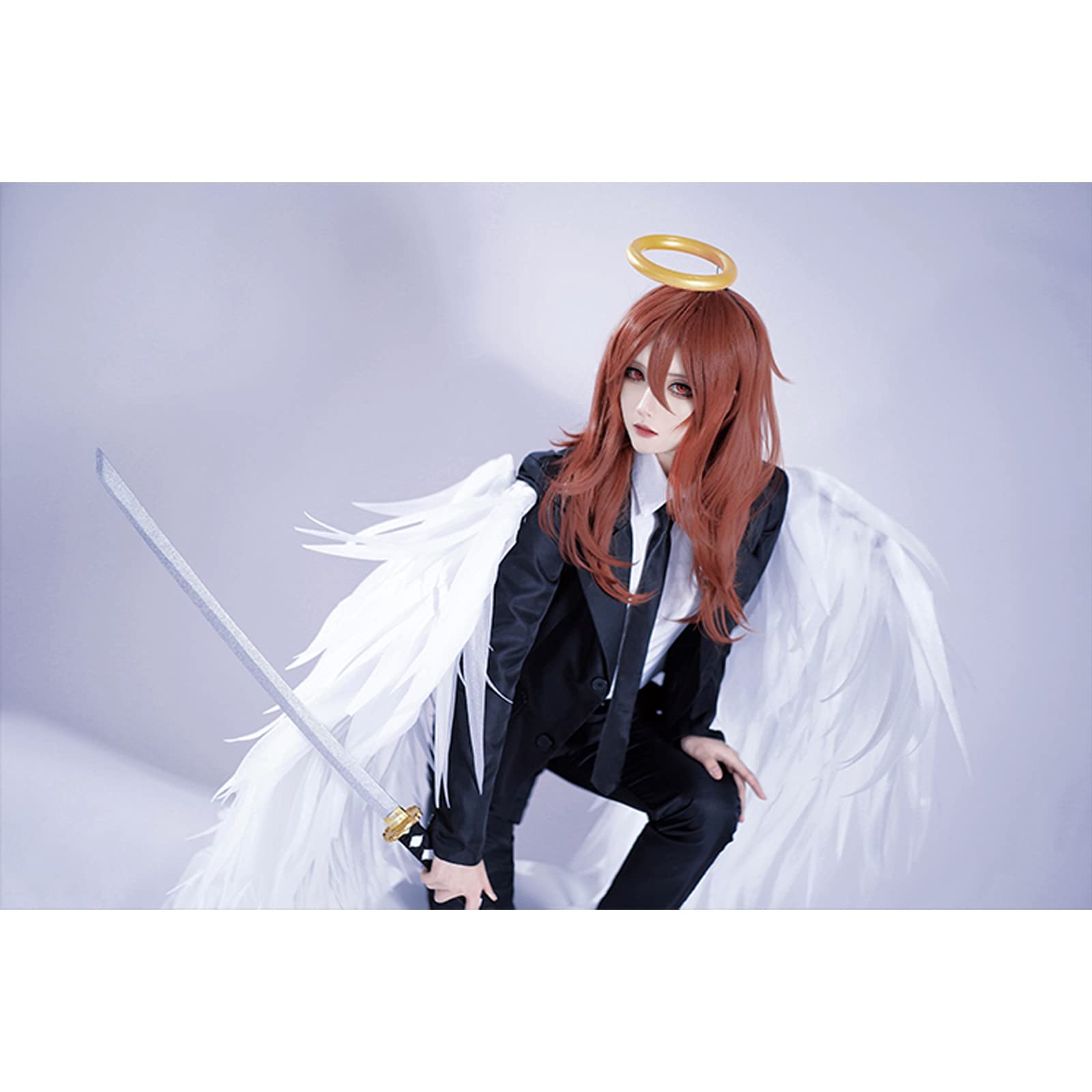 天使の悪魔 コスプレ ウィッグ 翼付き Mサイズ Amazon.co.jp: コスプレ