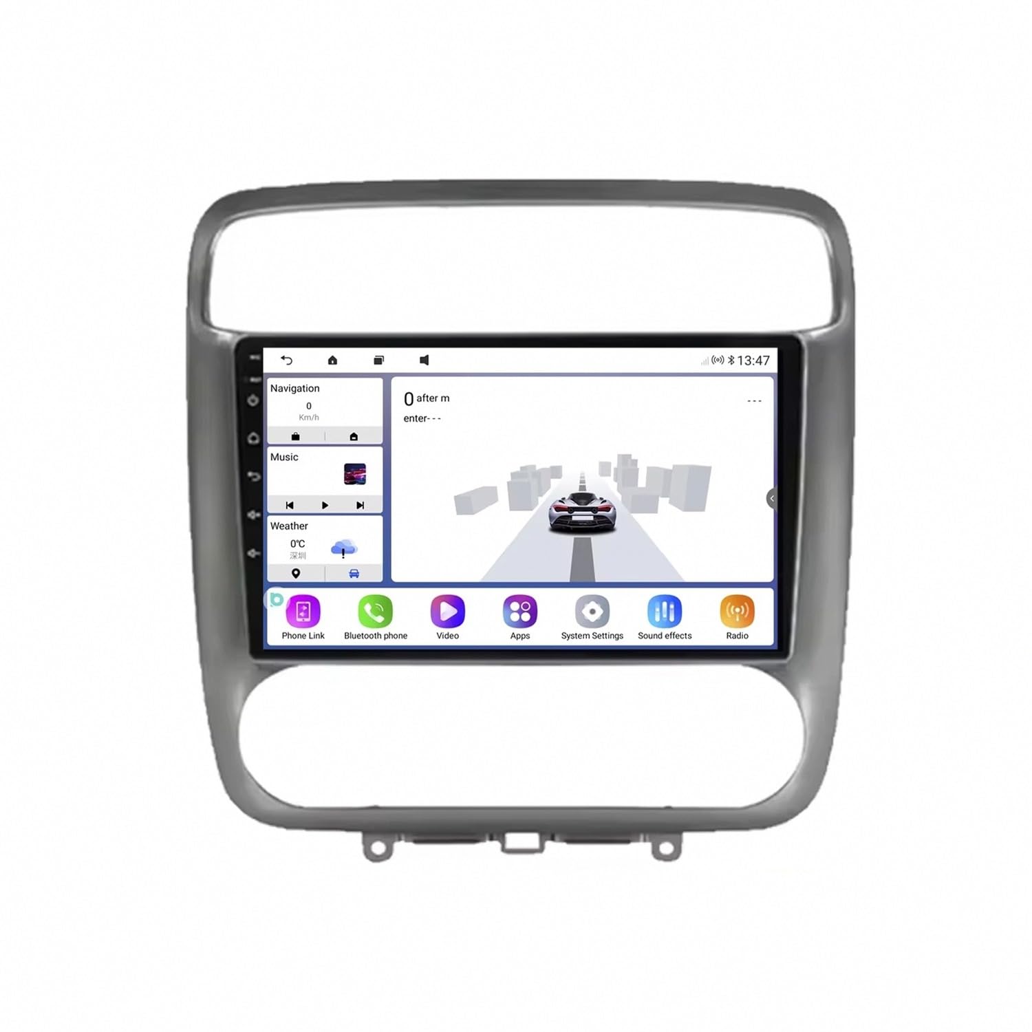 Radio coche 2 DIN para Honda Stream 2000-2006 con pantalla táctil 8