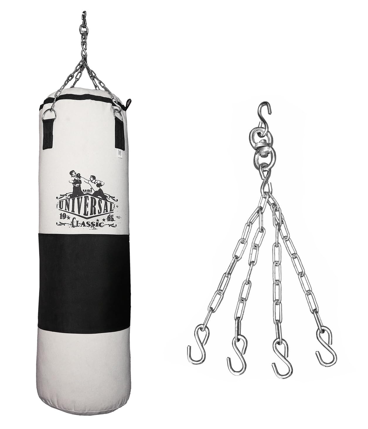 USI UNIVERSAL THE UNBEATABLE Boxing Punching Bag, 626C Classic Tough Canvas 3.5 Feet Un-Filled Boxing Bag, Kickboxing Punching Bag With Hanging Chain Combo, Heavy 20oz Canvas Material For Men & Women (B0861Z5NTN) Amazon Price History, Amazon Price Tracker