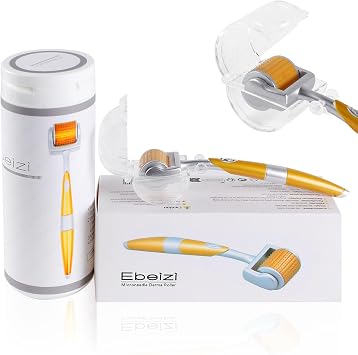 Derma Roller 1.0 mm   Titanium Micro Needles for Face, Beard & Scalp, Skincare Tool for home use 1.0mm