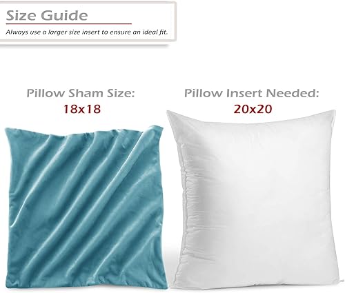 Miniatura 3 de Juego de 2 rellenos de almohada con terciopelo suave y sólido, juego de fundas de almohada cuadradas decorativas para sofá, automóvil, dormitorio,