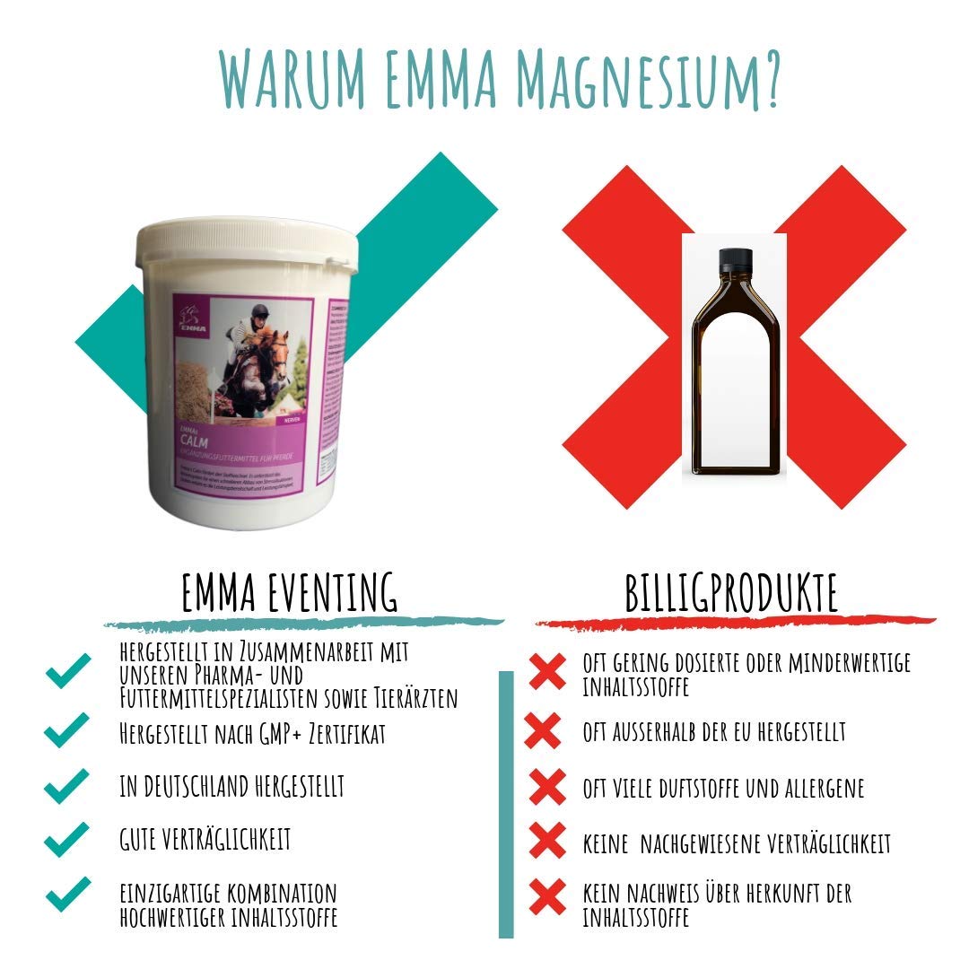 Buy EMMA® Horse supplements magnesium I Calmer for horses plus Vitamin