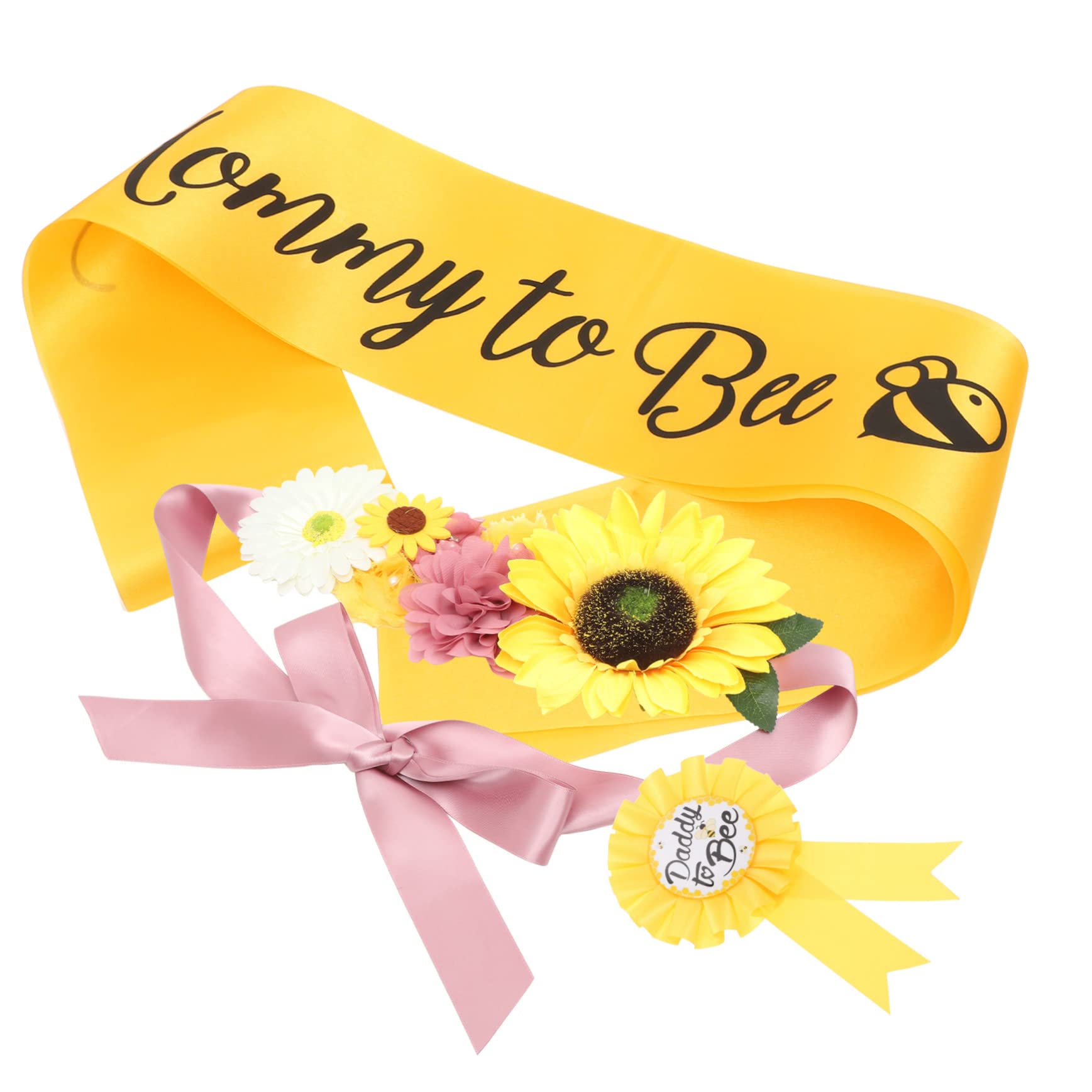 TOYANDONA 4sets Sash Maternità Per Future Mamme Con Corsage e Cintura Decorativa Per Shower e Foto Di Gravidanza Design Unico