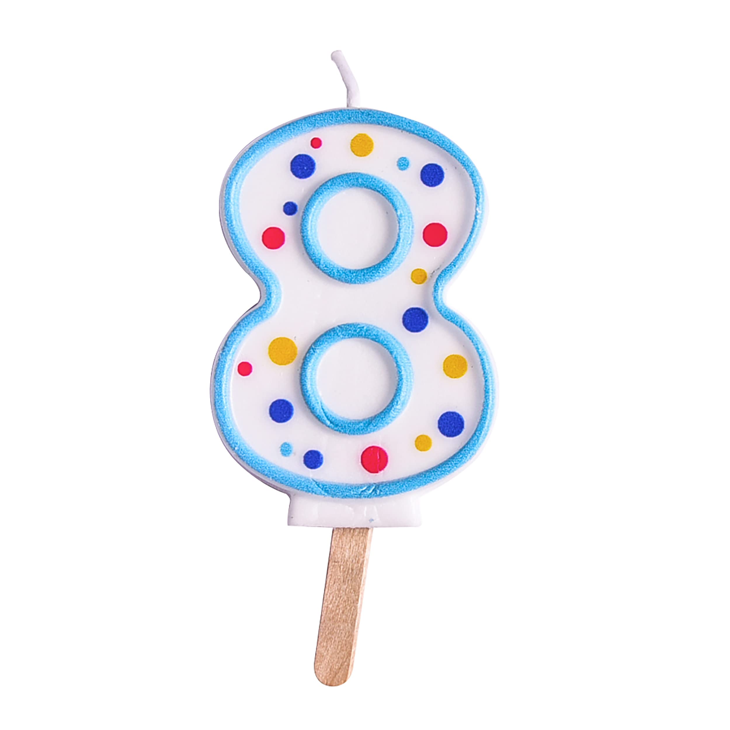 PME Blue Number 8 Candle,4 x 1 x 6.3 cm