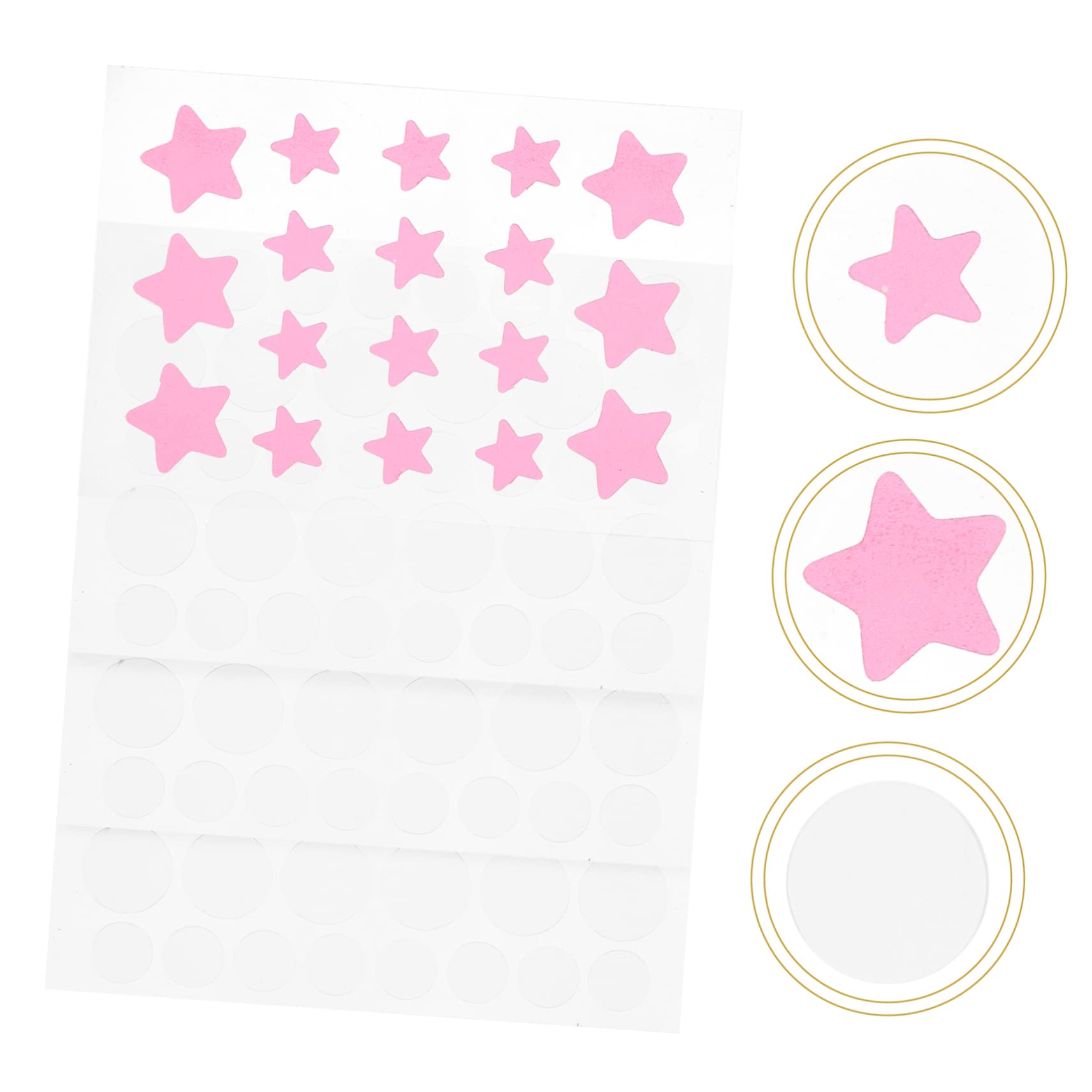 Parches Para Acné Hidrocoloides Coloridos Para Espinillas De Parches Invisibles Para Cuidado Facial Material Y Efecto Hidratante 4 Hojas X 5