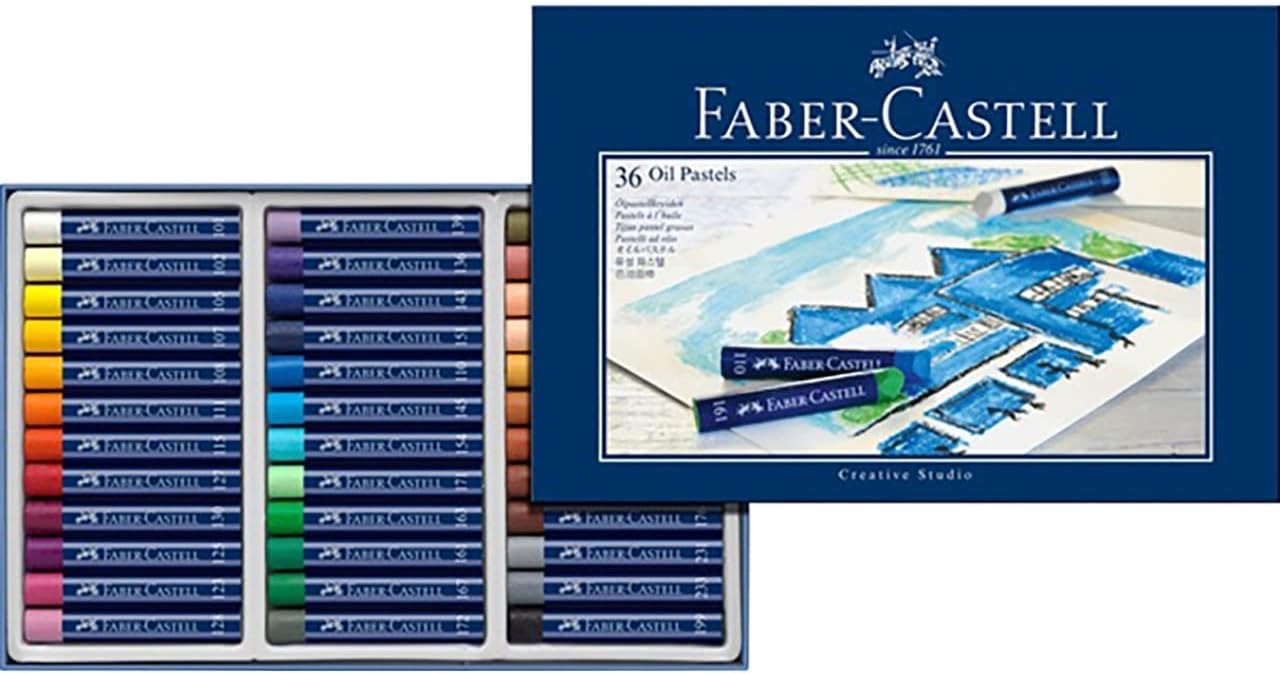 Faber-Castell Oil/Pastel Chalk Pack of 36, Multicoloured, 36 stück (1er Pack)
