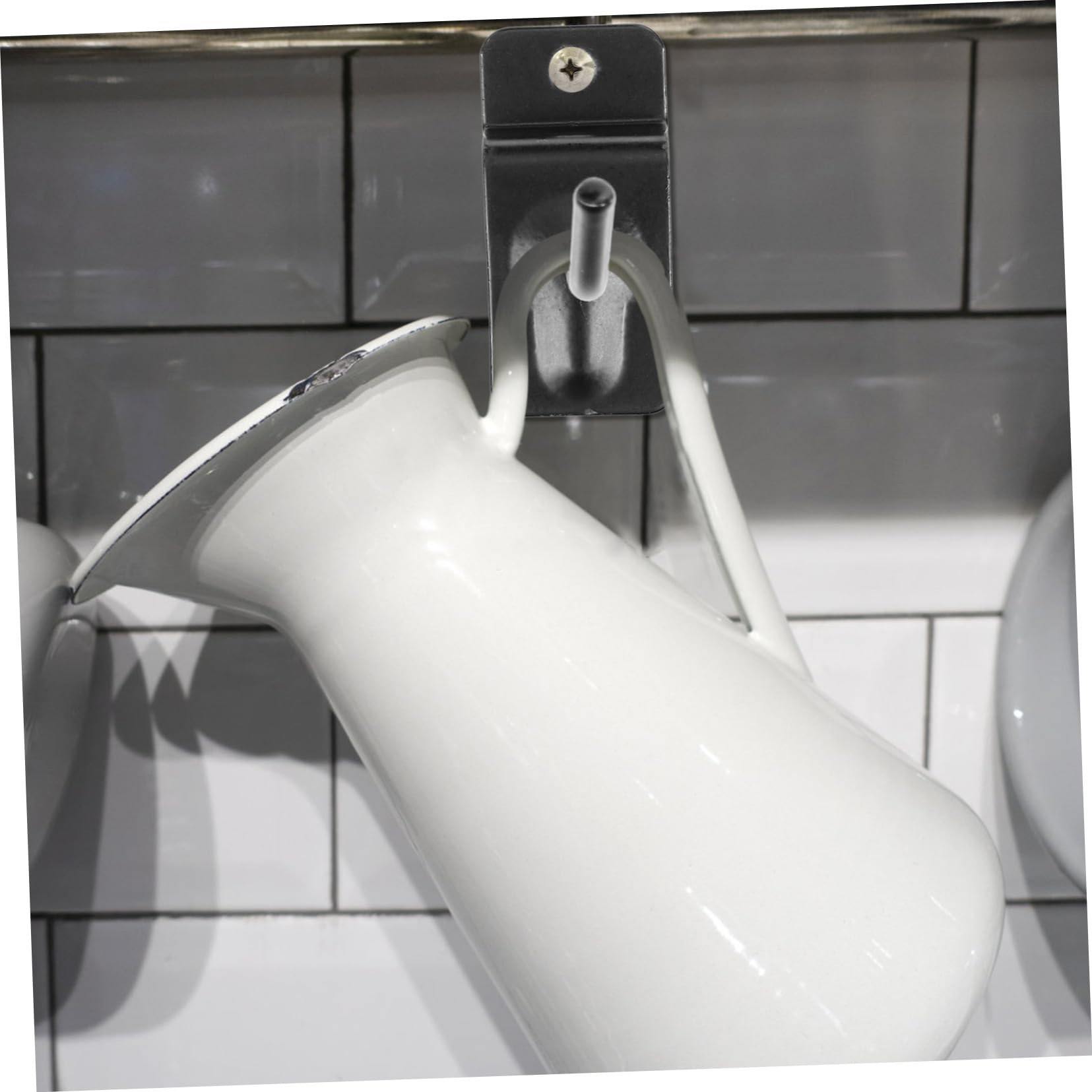 WOONEKY 50 Pezzi Ganci in Ferro Neri per Pannello Forato Alta Resistenza All'usura e Protezione Mani, per Appendere Gioielli e Cavi Elastici in Garage o Negozio