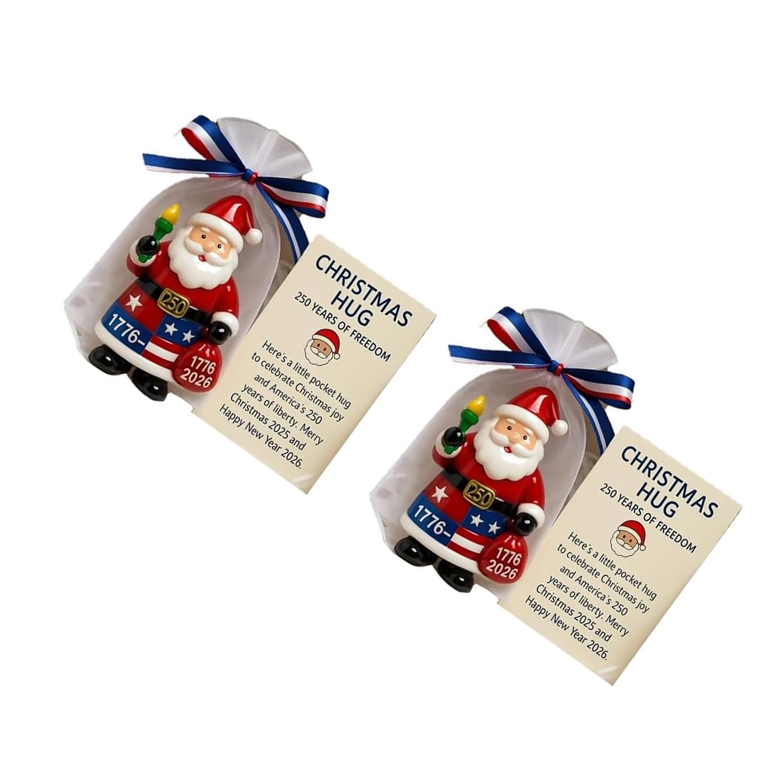 Portable Santa Embraces Hanging Decors Sturdy Festival Accent User Friendly Holiday Homes Celebration Commemorative Santa Decoration