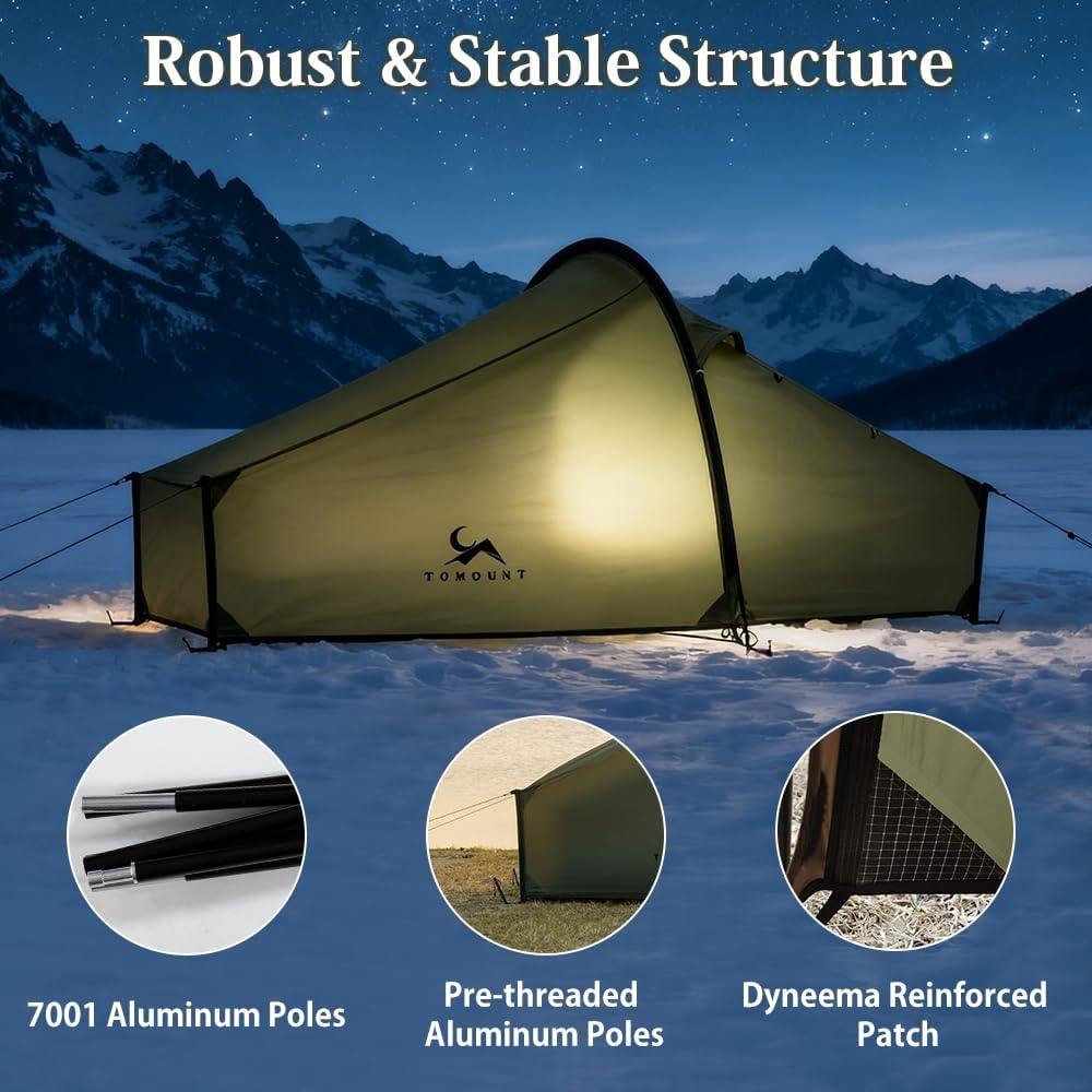 Ultralight 15D Nylon Tent Lightweight Backpacking Tent,Waterproof Windproof Tents for Climbing,Camping,Hiking,Trekking