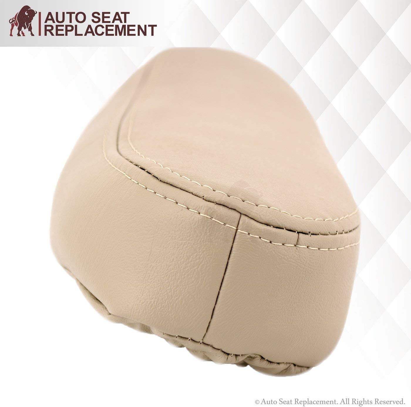 2003 2004 2005 2006 2007 GMC Yukon XL SLT SLE Leather Seat Cover Replacement, GMC Yukon Tahoe Suburban Replacement Armrest Covers (Armrest (Fits Both Sides), Shale Tan (Light Tan))