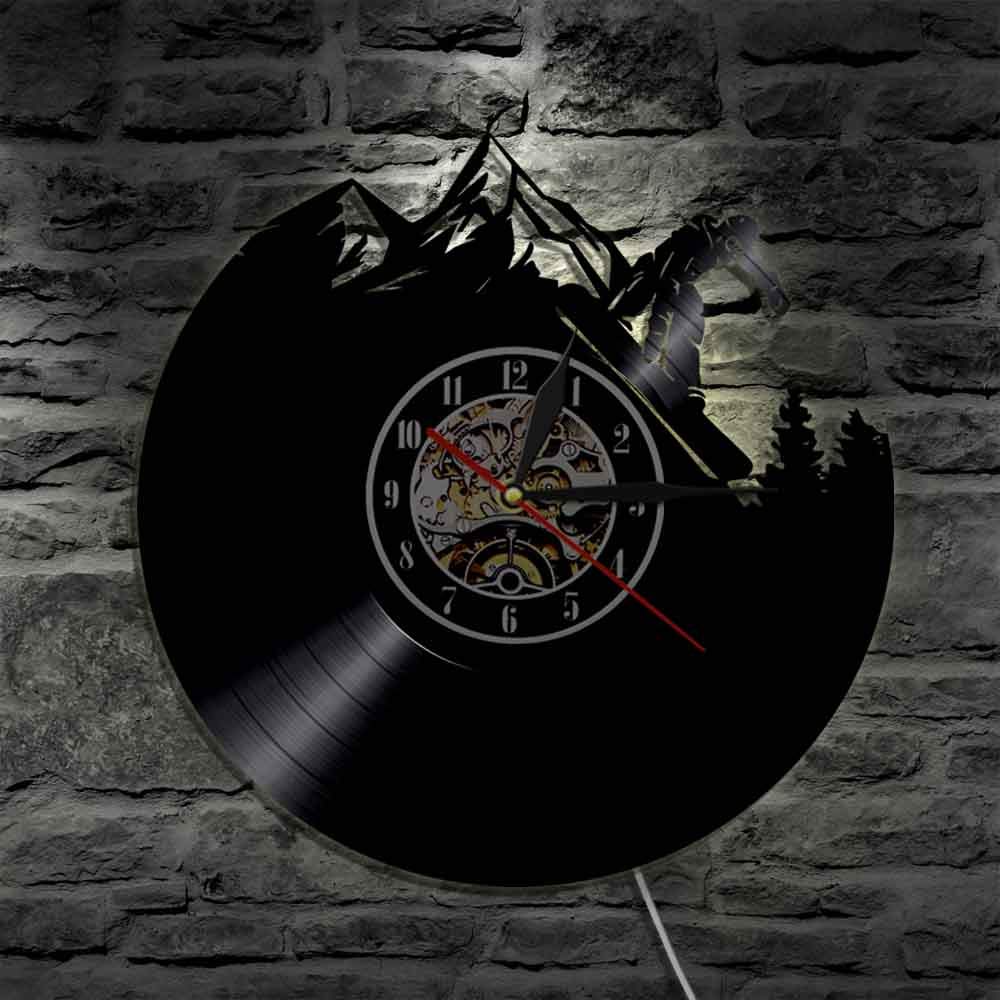 ELD Muzycy jazz legenda muzyki zegar ścienny wiolonczela trąbka róg klasyczny instrument muzyczny płyta winylowa zegar ścienny gracze jazzowi prezent średnica 30 cm 7 kolorów zmienna płyta ścienna