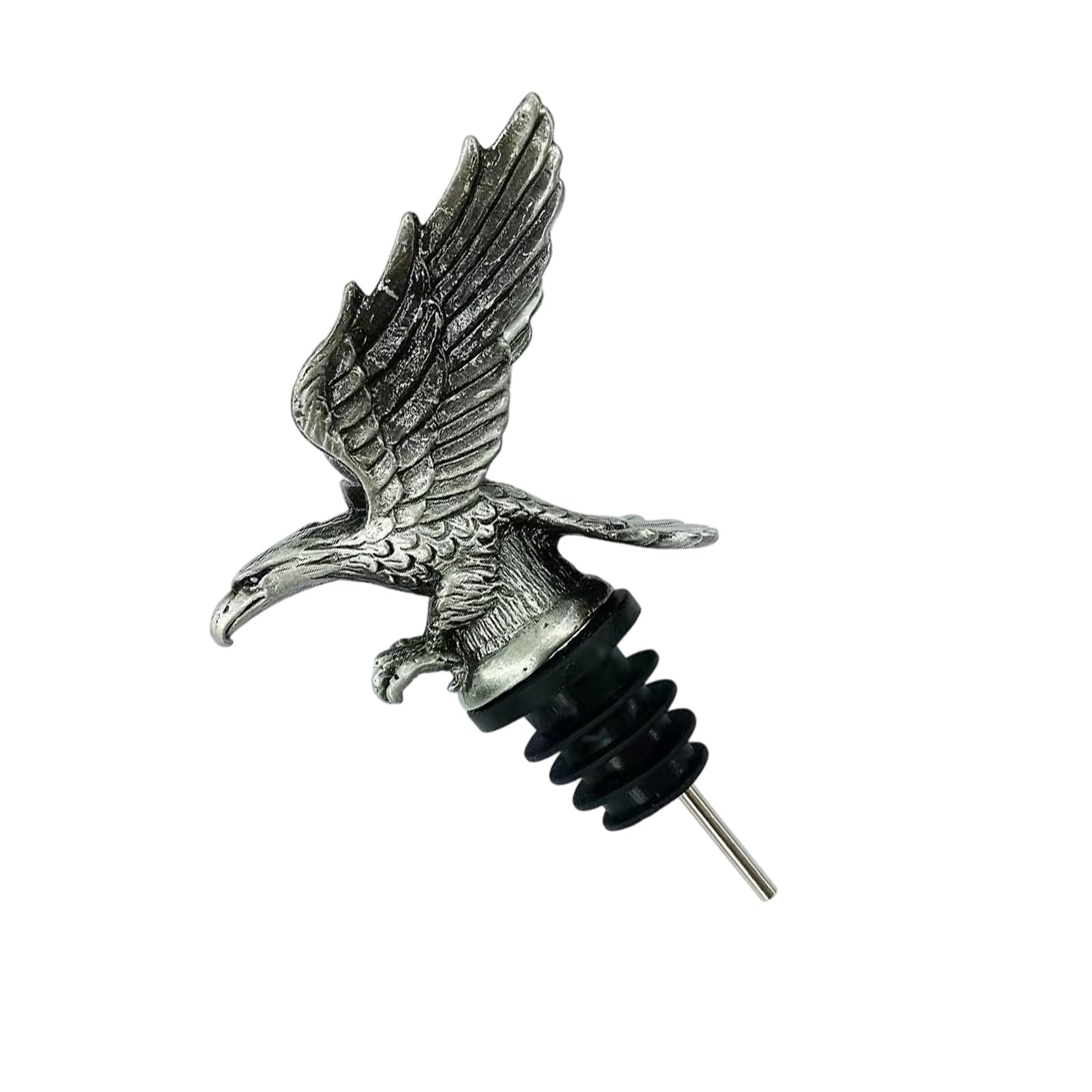 Oxxggkao Premium Kirsite Liquor Dispenser with Artistic Hawks Design Ergonomic Handle Wine Tool for Smooth Pouring Kirsite Hawks Head Wine Pourer