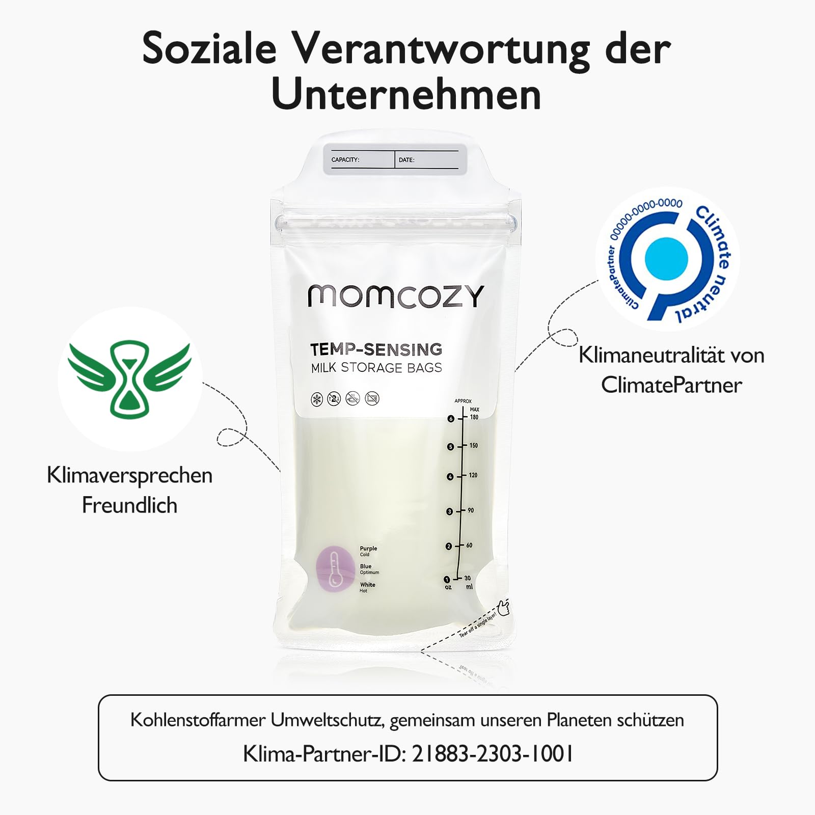 Momcozy Muttermilchbeutel und M5 Smart Milchpumpe Elektrische Set
