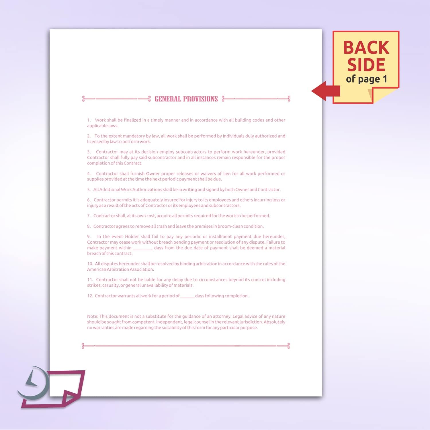 NextDayLabels - Letter Size (8.5 x 11) General Proposal Forms, 3-Part NCR, White/Canary/Pink Sequence, 50 Sets per Pack