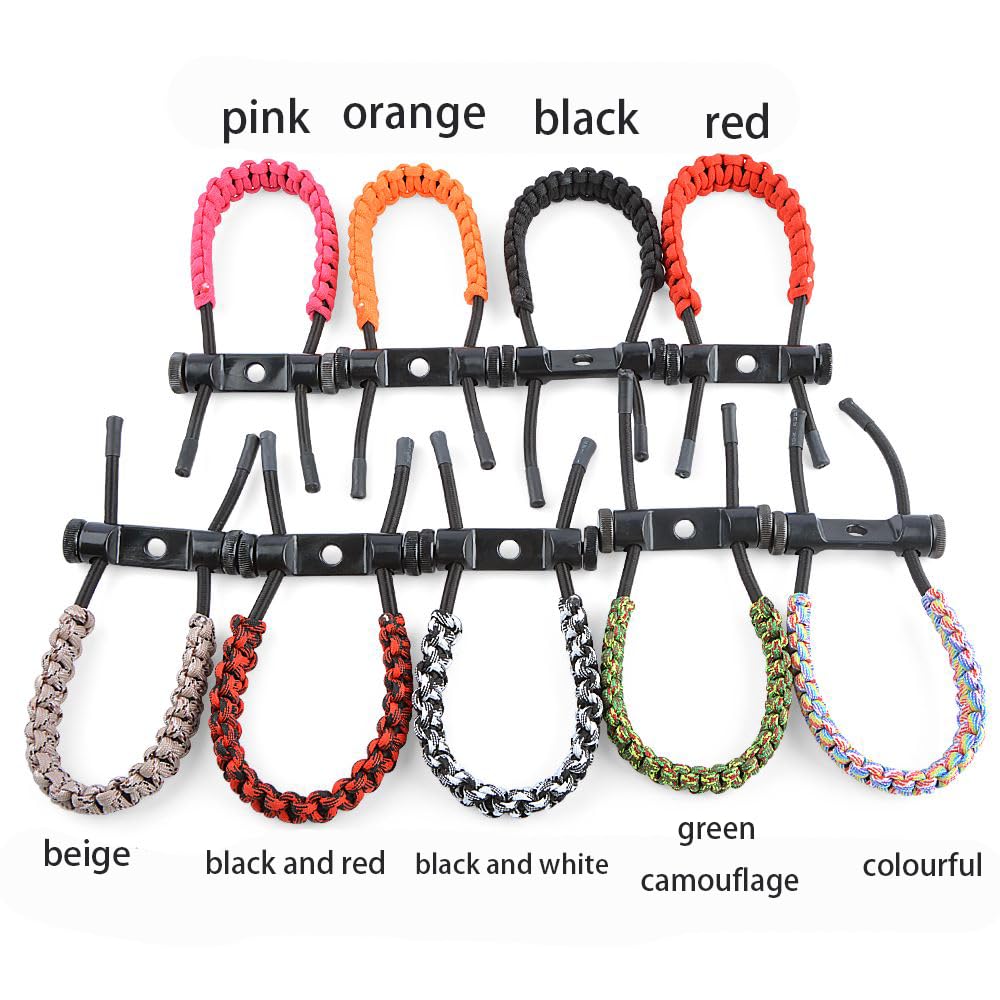 Poignet de tir à l'arc Sangle de Poignet Ajustable pour Arc à poulies Corde en Nylon épaissie Sangle de Poignet pour tir Accessoire de Chasse